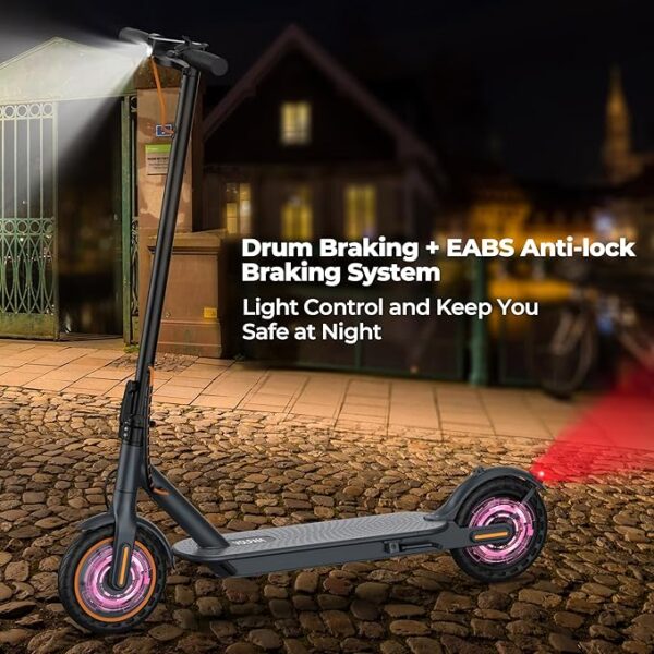 Electric Scooter, 350W/500W Motor, Max 21-28 Miles Range, 19/21 Mph Top Speed, 8.5''/10'' Tires, Dual Braking, Kick Scooter, 2 Wheels and Height Handlebars - Image 6