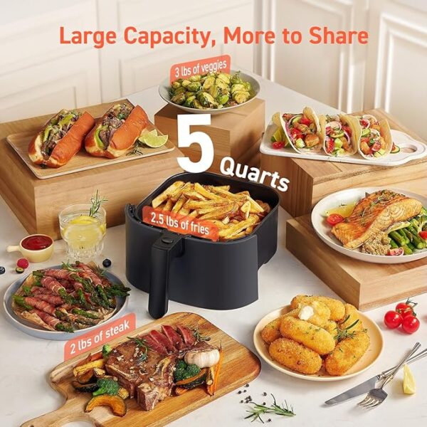 COSORI All-In-One Air Fryer, Chosen by Millions: 5Qt Culinary Magic Box Like Never Before, Recreate Any Delicious Dishes With Up to 450°F Heat, Make You From Zero to Chef, Do Not Miss It - Image 5