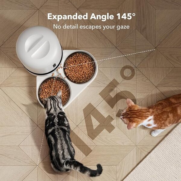 PETLIBRO Automatic Cat Feeder with Camera for Two Cats, 1080P HD Video with Night Vision, 5G WiFi Pet Feeder with Phone APP Control, 2-Way Audio for Cat & Dog, Low Food & Motion & Sound Alerts - Image 6