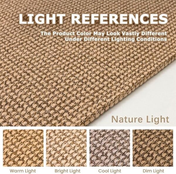 KOZYFLY Boho Runners for Hallways 2x12 ft Washable Long Hall Carpet Runner Rubber Backed Kitchen Rug Non Slip Woven Cotton Entryway Runner Indoor Floor Carpet for Stair Entryway, Tan/Orange/Brown - Image 4