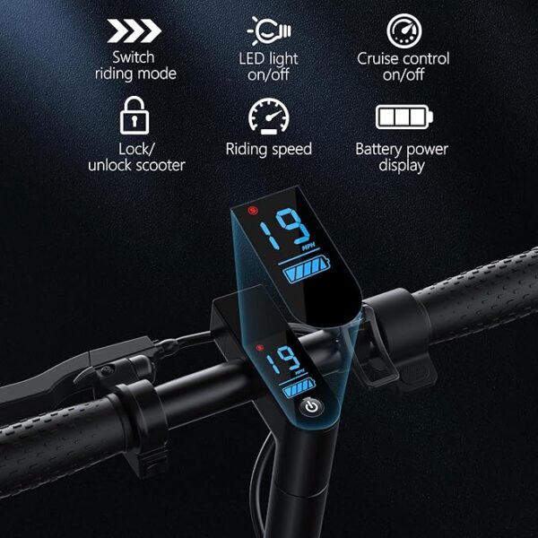 Electric Scooter Adult Basic/with Dual Suspension, Powerful 350W/500W Motor, Max Range 22-28 Miles, Max 19/21 MPH, Dual Braking System, Portable Folding Commuting - Image 7