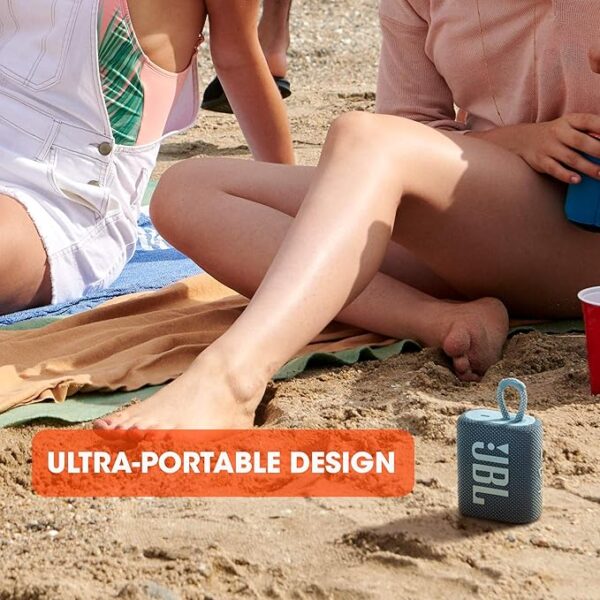 JBL Go 3 - Portable Mini Bluetooth Speaker, big audio and punchy bass, IP67 waterproof and dustproof, 5 hours of playtime, speaker for home, outdoor and travel (Black) - Image 2