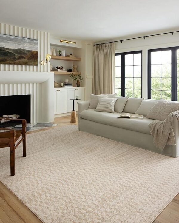Loloi II Kamala Collection KAM-05 Ivory/Natural 11'-2" x 15'-7" Area Rug