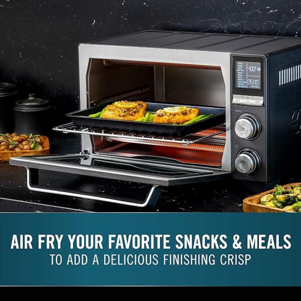Calphalon Air Fryer Oven, 11-in-1 Toaster Oven Air Fryer Combo, 26.4 QT/25 L, Fits 12" Pizza, Stainless Steel - Image 3
