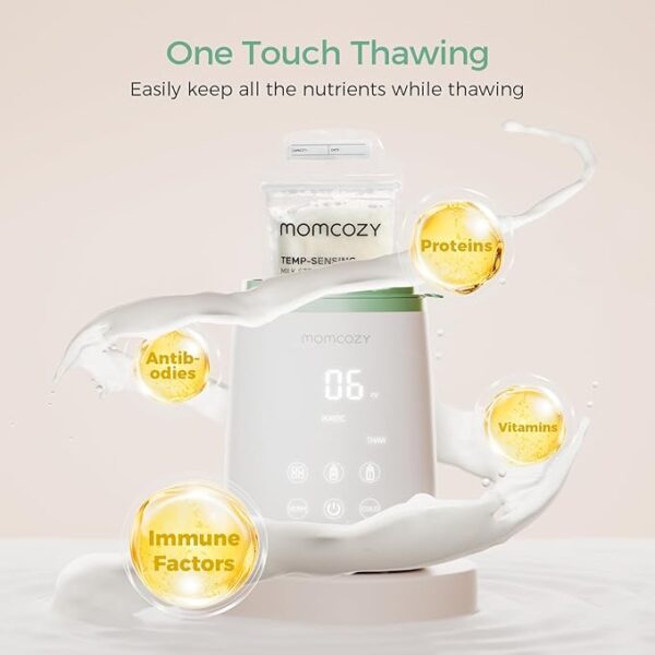 Momcozy Bottle Warmer, Fast Bottle Warmers for All Bottles with Timer, Accurate Temperature Control and Automatic Shut-Off, Multifunctional Bottle Warmer for Breastmilk - Image 6