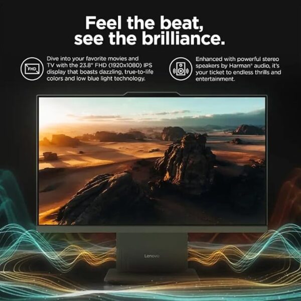 Lenovo ThinkCentre AIO 24" FHD IPS All-in-One Computer, 13th Gen Intel Processor up to 4.4 GHz, 16GB DDR5 RAM, 512GB PCIe SSD, Wi-Fi 6, USB-C, HDMI in&Out, KB&Mouse, Windows 11 Pro - Image 7