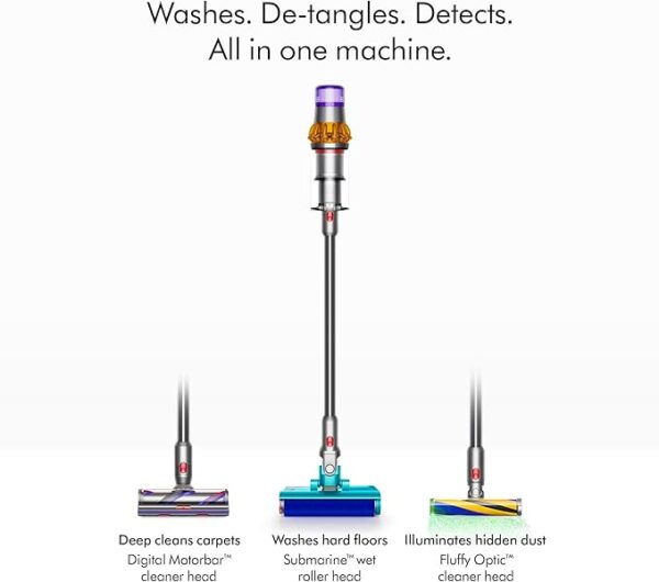 Dyson V15s Detect Submarine​ Wet Dry Vacuum, Yellow/Nickel - Image 6