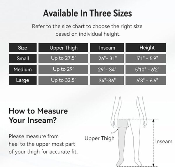 FIT KING Professional Air Compression Leg Recovery System, Cordless Rechargeable Leg Compression Massager Recovery Boots, Fast Recovery & Improved Circulation for Athletes, FSA HSA Approved (Medium) - Image 6
