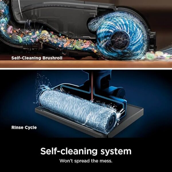 Shark Wet Dry Vacuum Mop All-in-One Cordless Hardfloor Cleaner, HydroVac MessMaster, 3-in-1 Self-Cleaning System, Strong Suction with 2 Brushrolls & 2 Solutions, for Hard Floors & Area Rugs, AW261 - Image 4