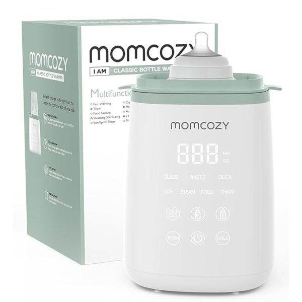 Momcozy Bottle Warmer, Fast Bottle Warmers for All Bottles with Timer, Accurate Temperature Control and Automatic Shut-Off, Multifunctional Bottle Warmer for Breastmilk