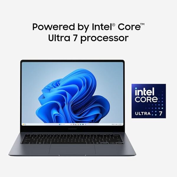 SAMSUNG 14' Galaxy Book4 Pro Laptop PC Computer, Intel Core 7 Ultra Processor 512GB, 3K AMOLED (2880 x 1800) Touchscreen, Advanced Security, 2024 Model, NP940XGK-KG1US, Moonstone Gray - Image 2