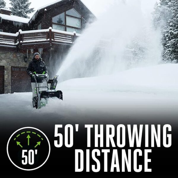 EGO Power+ SNT2405 24-Inch 56-Volt Lithium-Ion Cordless Self-Propelled 2-Stage Snow Blower with Peak Power - (2) 7.5Ah Batteries and Dual Port Charger Included - Image 3