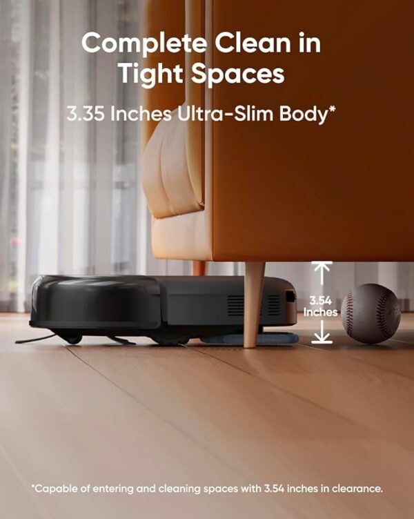 eufy Robot Vacuum Omni C20, Robot Vacuum and Mop Combo, Self Emptying, Auto Mop Washing and Auto Drying for Hands-free Cleaning, 7000 Pa Powerful Suction, 3.35-Inch Ultra-Slim Body, All-in-One Station - Image 2