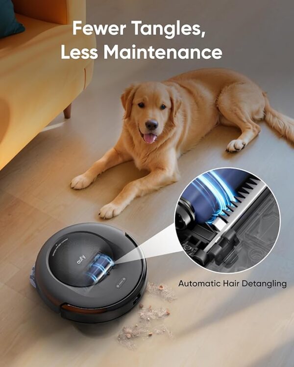 eufy Robot Vacuum Omni C20, Robot Vacuum and Mop Combo, Self Emptying, Auto Mop Washing and Auto Drying for Hands-free Cleaning, 7000 Pa Powerful Suction, 3.35-Inch Ultra-Slim Body, All-in-One Station - Image 6