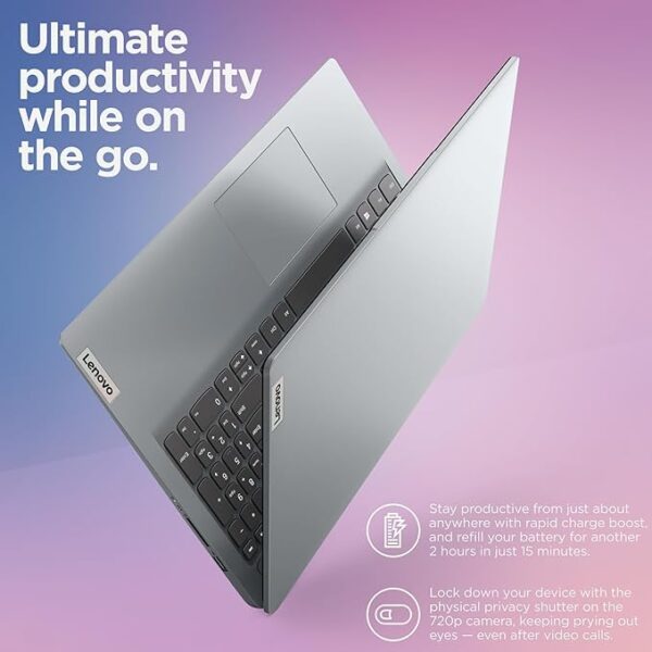 Lenovo IdeaPad 1 Student Laptop Computer, 15.6" FHD Display, Intel Dual Core Processor, 32GB DDR4 RAM, 1TB PCIe SSD, WiFi 6, Bluetooth 5.2, Type-C, Cloud Grey, Windows 11 Pro, Tichang - Image 7