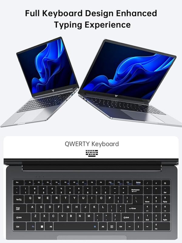 16.0-inch Gaming Laptop, 2025 16GB DDR4 512GB SSD laptop, Windows 11 Laptop with Intel 12th Quad-Core Processor(Up to 3.6GHz), 1920P FHD Display, Metal Shell, WiFi 6, USB3.2, Type_C, Long Battery Life - Image 5