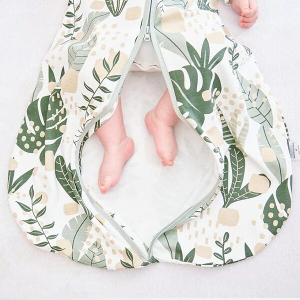 Yoofoss Baby Sleep Sack 0-6 Months Wearable Blanket for Babies 100% Cotton 2-Way Zipper TOG 0.5 Toddler Sleeping Sack 3 Pack, Sleep Sacks - Image 5