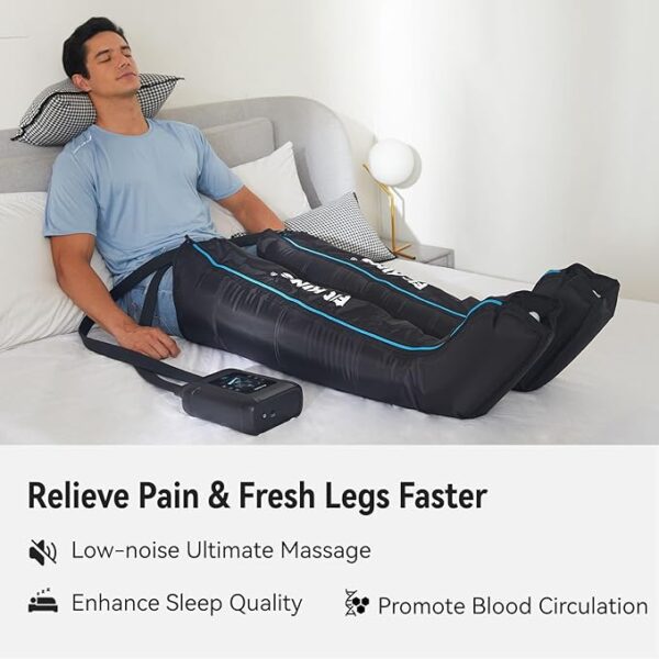 FIT KING Professional Air Compression Leg Recovery System, Cordless Rechargeable Leg Compression Massager Recovery Boots, Fast Recovery & Improved Circulation for Athletes, FSA HSA Approved (Medium) - Image 5