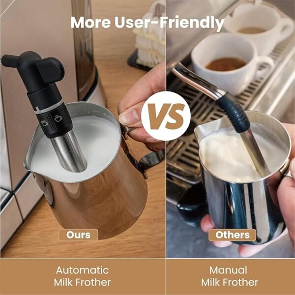 Gevi Espresso Machine 20 Bar with Auto Milk Frother, Professional Expresso Coffee Machines for Home, Compact Cappuccino & Latte Machine, Stainless Steel, Gift for Coffee Lover, Home Baristas - Image 3