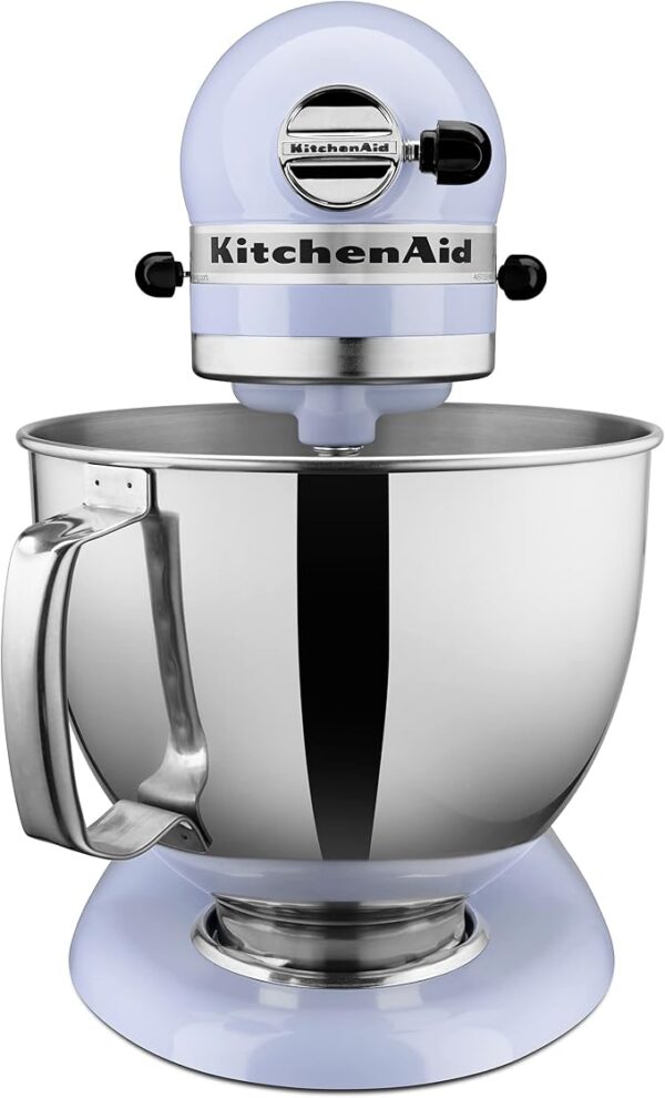 KitchenAid Artisan Series 5 Quart Tilt Head Stand Mixer with Pouring Shield KSM150PS, Lavender Cream - Image 3