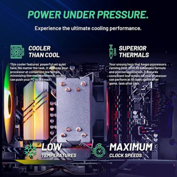 Skytech Gaming Nebula Gaming PC Desktop – Intel Core i5 13400F 2.5 GHz, NVIDIA RTX 4060, 1TB NVME SSD, 16GB DDR4 RAM 3200, 600W Gold PSU, 11AC Wi-Fi, Windows 11 Home 64-bit,Black - Image 6