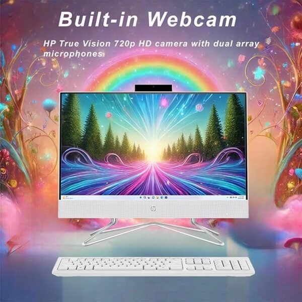 HP 22 inch All-in-One Desktop PC • 2024 Latest Model • Microsoft Office Trial • FHD Display • 32GB RAM • 1TB Storage (512GB SSD + 512GB External HD) • Intel Celeron CPU • w/WOWPC Bundle • Win 11 Pro - Image 6