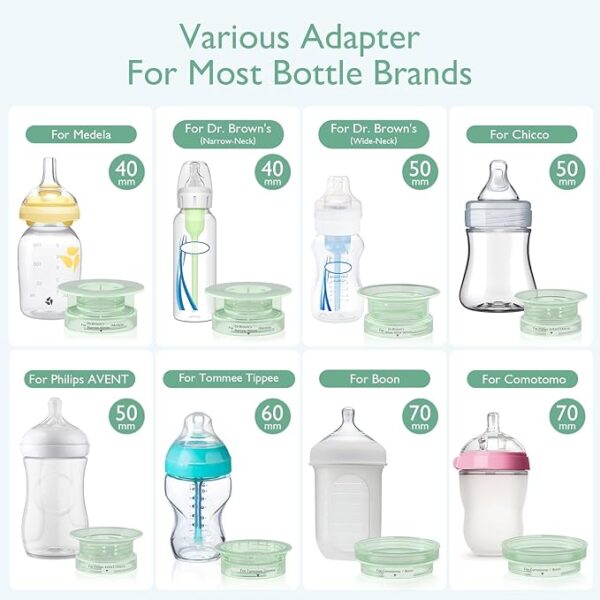 Momcozy Portable Bottle Warmer for Travel, Double Leak-Proof Travel Bottle Warmer with Fast Heating, Safety Material Baby Bottle Warmer for Dr. Brown, Philips Avent, Medela, Tommee Tippee, Comotomo - Image 5