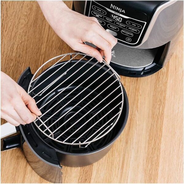 Ninja AF161 Max XL Air Fryer that Cooks, Crisps, Roasts, Bakes, Reheats and Dehydrates, with 5.5 Quart Capacity, and a High Gloss Finish, Grey - Image 4