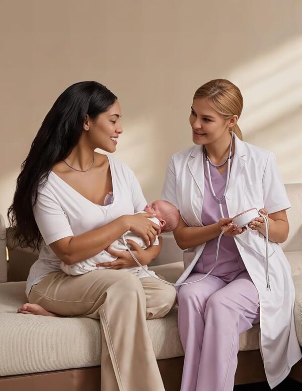Momcozy Breast Pump V1 Pro Hospital-Grade, Upgraded Electric Pump with 3 Fine-Tuned Rhythms, Hands-Free & Portable Wearable Pump, 3 Modes|15 Levels, Come with Leak-Proof DoubleFit Flange - Image 5