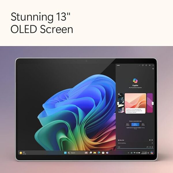 Microsoft Surface Pro 2-in-1 Laptop/Tablet (2024), Windows 11 Copilot+ PC, 13" Touchscreen OLED Display, Snapdragon X Elite (12 Core), 16GB RAM, 1TB Storage, Black - Image 6