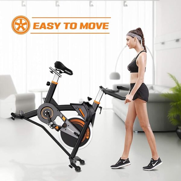 YOSUDA Light Commercial Exercise Bike for Home Magnetic Exercise Bike Stationary 350LB Capacity, Exercise Bike with Bluetooth, Indoor Cycling Bike with Tablet Mount & Comfortable Seat Cushion - Image 5