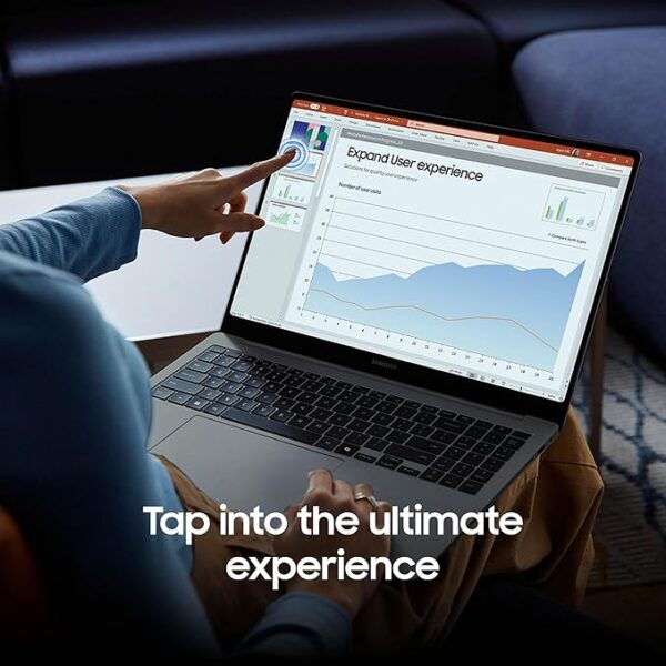 SAMSUNG 14' Galaxy Book4 Pro Laptop PC Computer, Intel Core 7 Ultra Processor 512GB, 3K AMOLED (2880 x 1800) Touchscreen, Advanced Security, 2024 Model, NP940XGK-KG1US, Moonstone Gray - Image 6