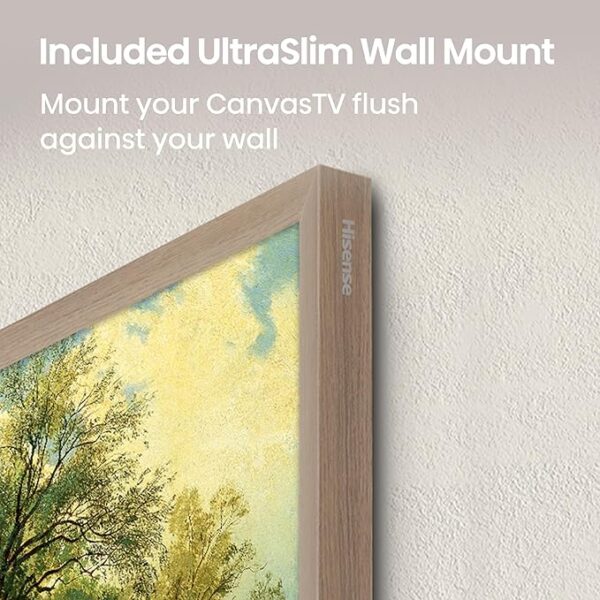 Hisense 55-Inch Class QLED 4K S7N CanvasTV Series Dolby Vision HDR Google Smart TV (55S7N, 2024 Model) - Art Mode, Anti-Glare Panel, Hi-Matte Display, Frame & UltraSlim Wall Mount Included, 144Hz - Image 2