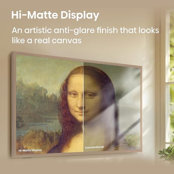 Hisense 55-Inch Class QLED 4K S7N CanvasTV Series Dolby Vision HDR Google Smart TV (55S7N, 2024 Model) - Art Mode, Anti-Glare Panel, Hi-Matte Display, Frame & UltraSlim Wall Mount Included, 144Hz - Image 4