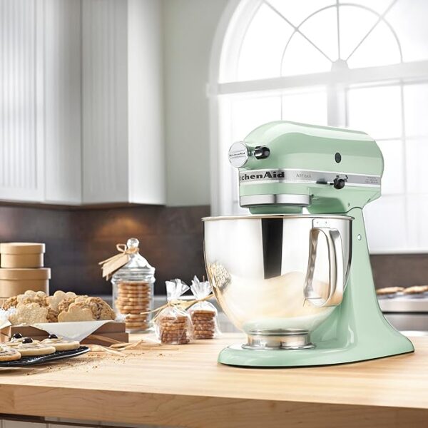 KitchenAid Artisan Series 5 Quart Tilt Head Stand Mixer with Pouring Shield KSM150PS, Pistachio - Image 2