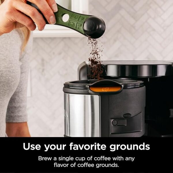 Ninja Hot and Cold Brewed System, Tea & Coffee Maker, with Auto-iQ, 6 Sizes, 5 Styles, 5 Tea Settings, 50 oz Thermal Carafe, Frother, Coffee & Tea Baskets, Dishwasher Safe Parts, Black, CP307 - Image 6