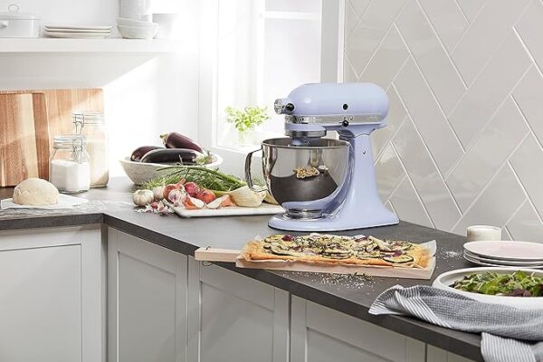 KitchenAid Artisan Series 5 Quart Tilt Head Stand Mixer with Pouring Shield KSM150PS, Lavender Cream - Image 6