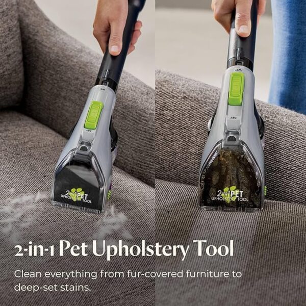 BISSELL ProHeat 2X Revolution Pet Pro Plus, 3588F, Upright Deep Cleaner, 30-minute Dry Time, Dual Dirt Lifter Powerbrush, Hose & Tool Attachment, Pet Upholstery Tool and Tough Stain Tool Included - Image 6
