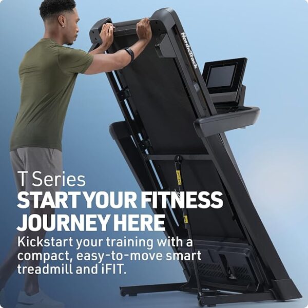 NordicTrack T Series: Perfect Treadmills for Home Use, Walking or Running Treadmill with Incline, Bluetooth Enabled, 300 lbs User Capacity - Image 6