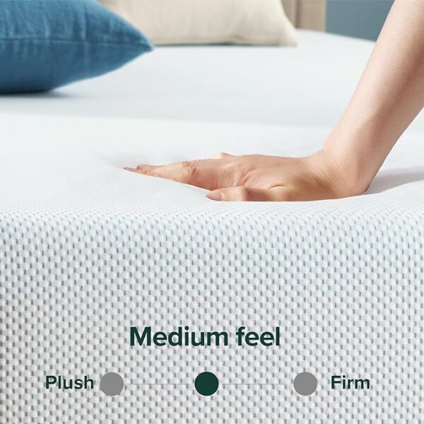 ZINUS 10 Inch Green Tea Cooling Memory Foam Mattress [New Version], Twin, Fiberglass Free, Medium Firmness, Cooling Gel Foam, Certified Safe Foams & Fabric, Mattress in A Box - Image 3