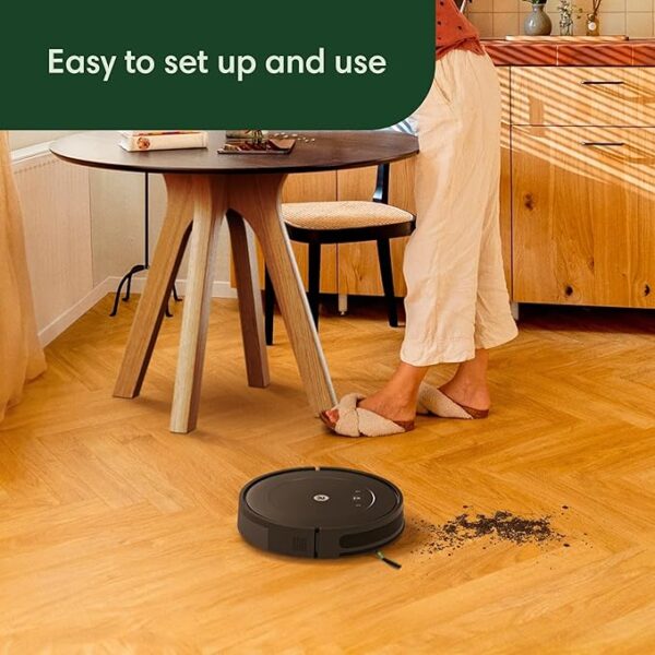 iRobot Roomba Vac Robot Vacuum (Q0120) - Easy to use, Power-Lifting Suction, Multi-Surface Cleaning, Smart Navigation Cleans in Neat Rows, Self-Charging, Alexa - Image 3