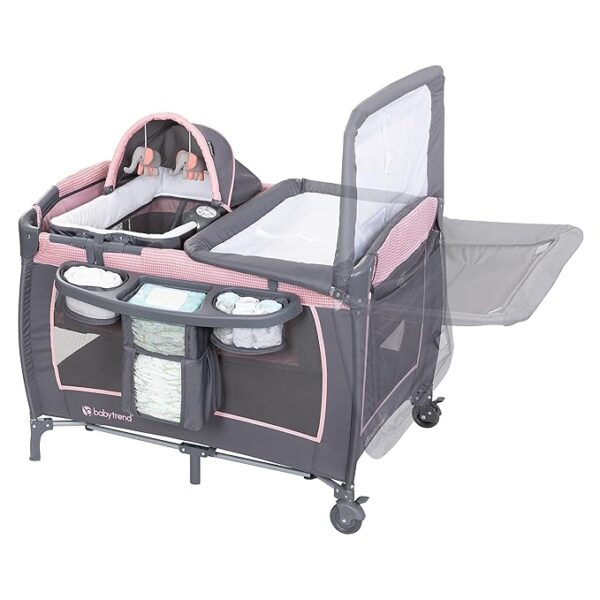 Baby Trend Lil' Snooze Deluxe III, Cozy Pink - Image 3