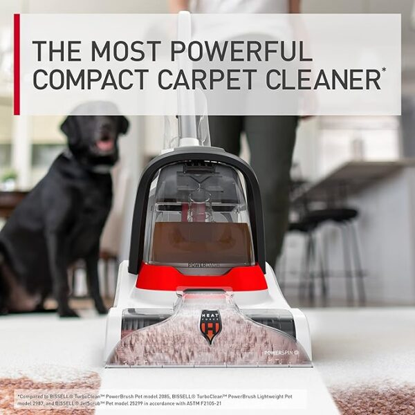Hoover PowerDash Pet+ Compact Cleaner Machine, Lightweight, Powerful Pet Stain Remover and Deodorizer, Carpet Shampooer, FH50704V, White - Image 3