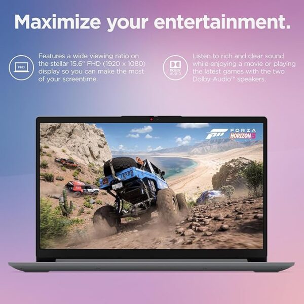 Lenovo IdeaPad 1 Student Laptop Computer, 15.6" FHD Display, Intel Dual Core Processor, 32GB DDR4 RAM, 1TB PCIe SSD, WiFi 6, Bluetooth 5.2, Type-C, Cloud Grey, Windows 11 Pro, Tichang - Image 5