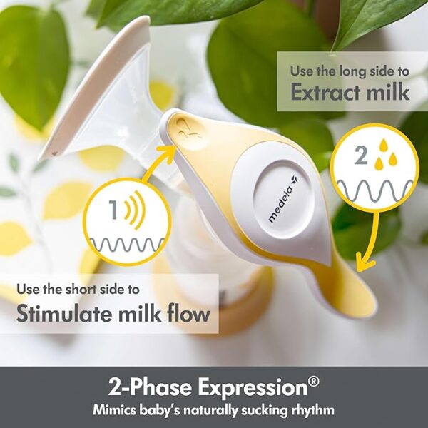 Medela Manual breast pump with Flex Shields Harmony Single Hand for More Comfort and Expressing More Milk - Image 5