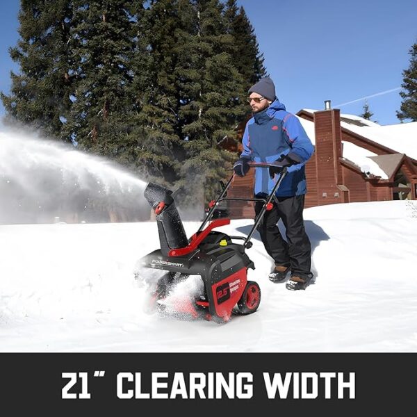 PowerSmart Snow Blower Gas Powered 21-Inch Single-Stage 212cc Engine with Recoil Start, Compact Lightweight Design - Image 6