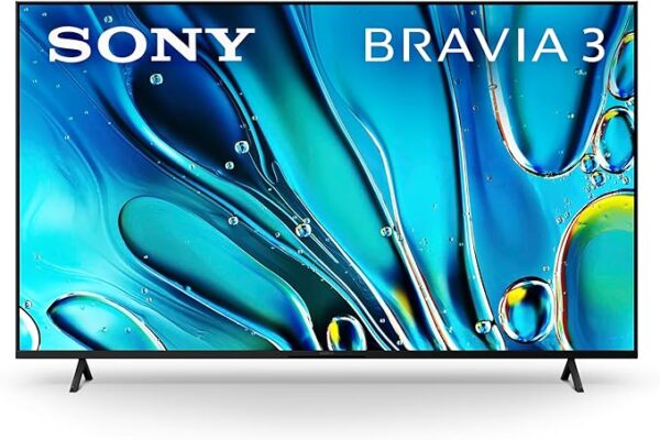 Sony 65 Inch 4K Ultra HD Smart LED TV BRAVIA 3, Google TV with Google Assistant, Dolby Vision HDR, PS5 Features, 2024 Model K-65S30