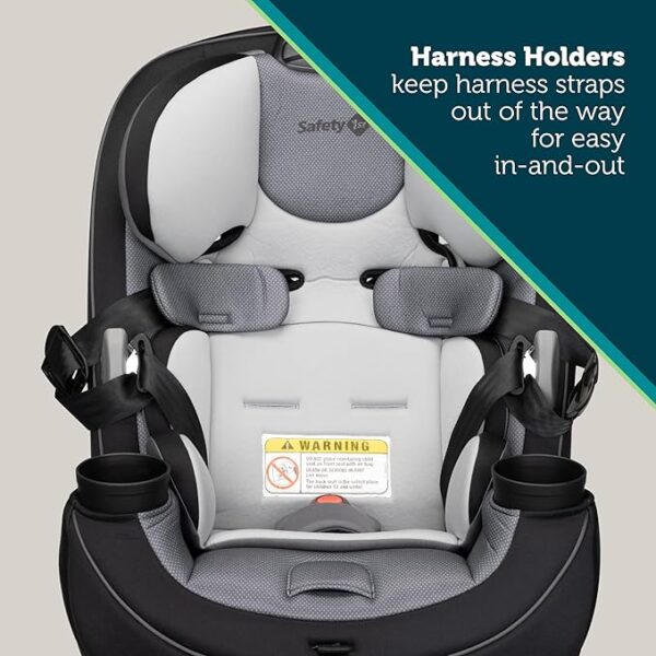 Safety 1st Grow and Go All-in-One Convertible Car Seat, Rear Facing Car Seat 5-40 lbs, Forward Facing Car 30–65 lbs, High Back Booster Seat 40-100 lbs, Carbon Ink - Image 5