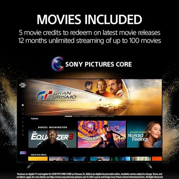 Sony 65 Inch 4K Ultra HD Smart LED TV BRAVIA 3, Google TV with Google Assistant, Dolby Vision HDR, PS5 Features, 2024 Model K-65S30 - Image 4