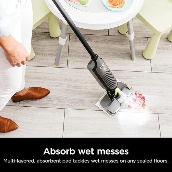 Shark VACMOP Pro Cordless Hard Floor Vacuum Mop with On-Demand Spray and Headlights, includes 4 Disposable VACMOP Pads and a 12oz VACMOP solution, Charcoal Gray, VM252 - Image 6